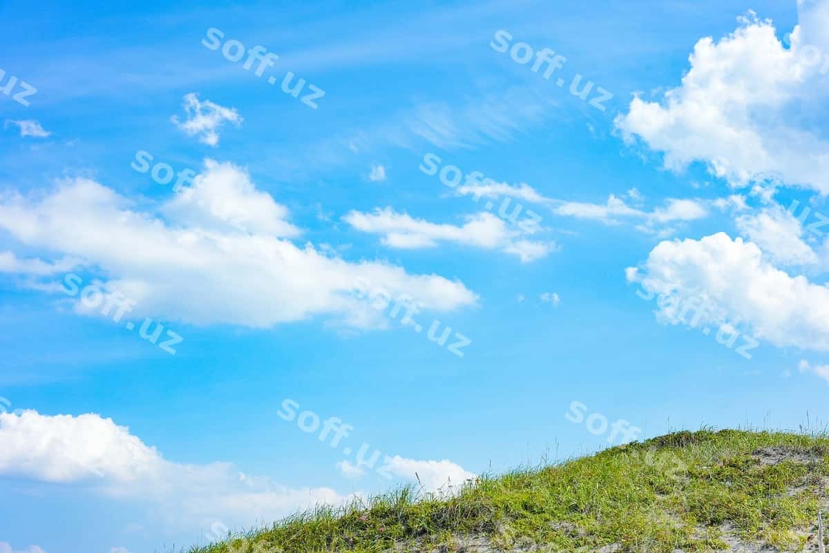 Chuqur quyoshli osmon yozgiri bulutlar ajoyib kun | Meadow sunny sky summer clouds fine day 1