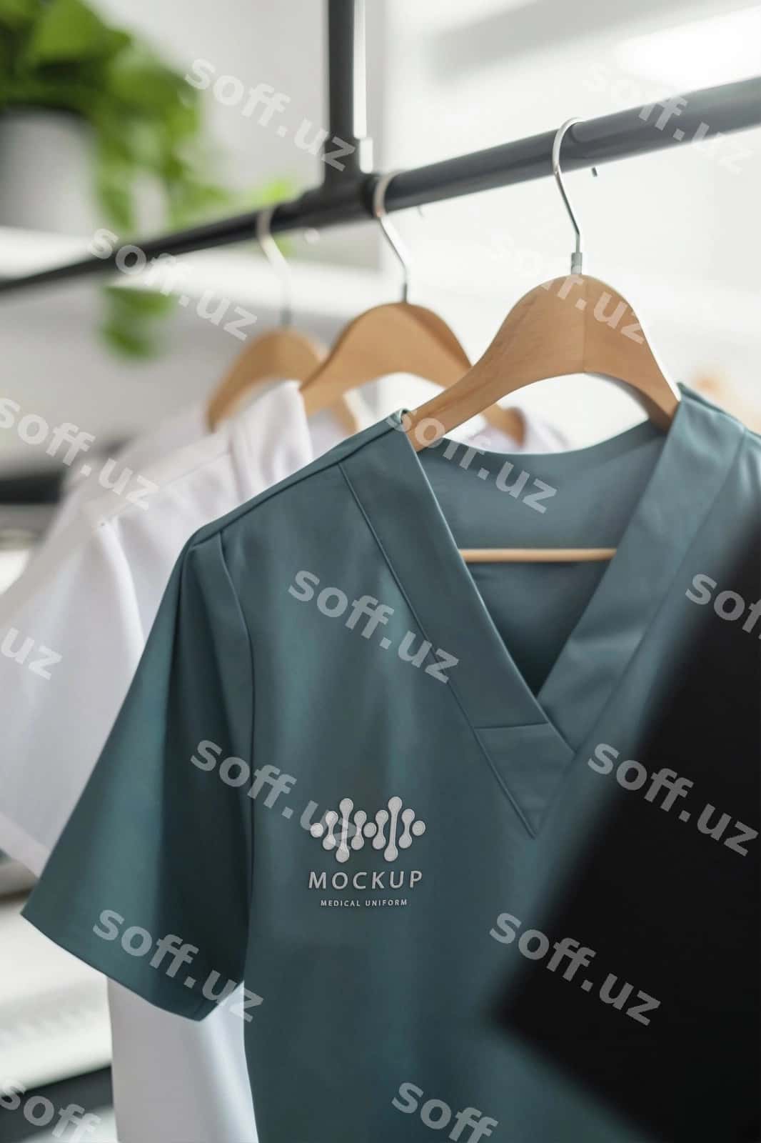 Tibbiy forma maketi dizayni | Medical uniform mockup design 1