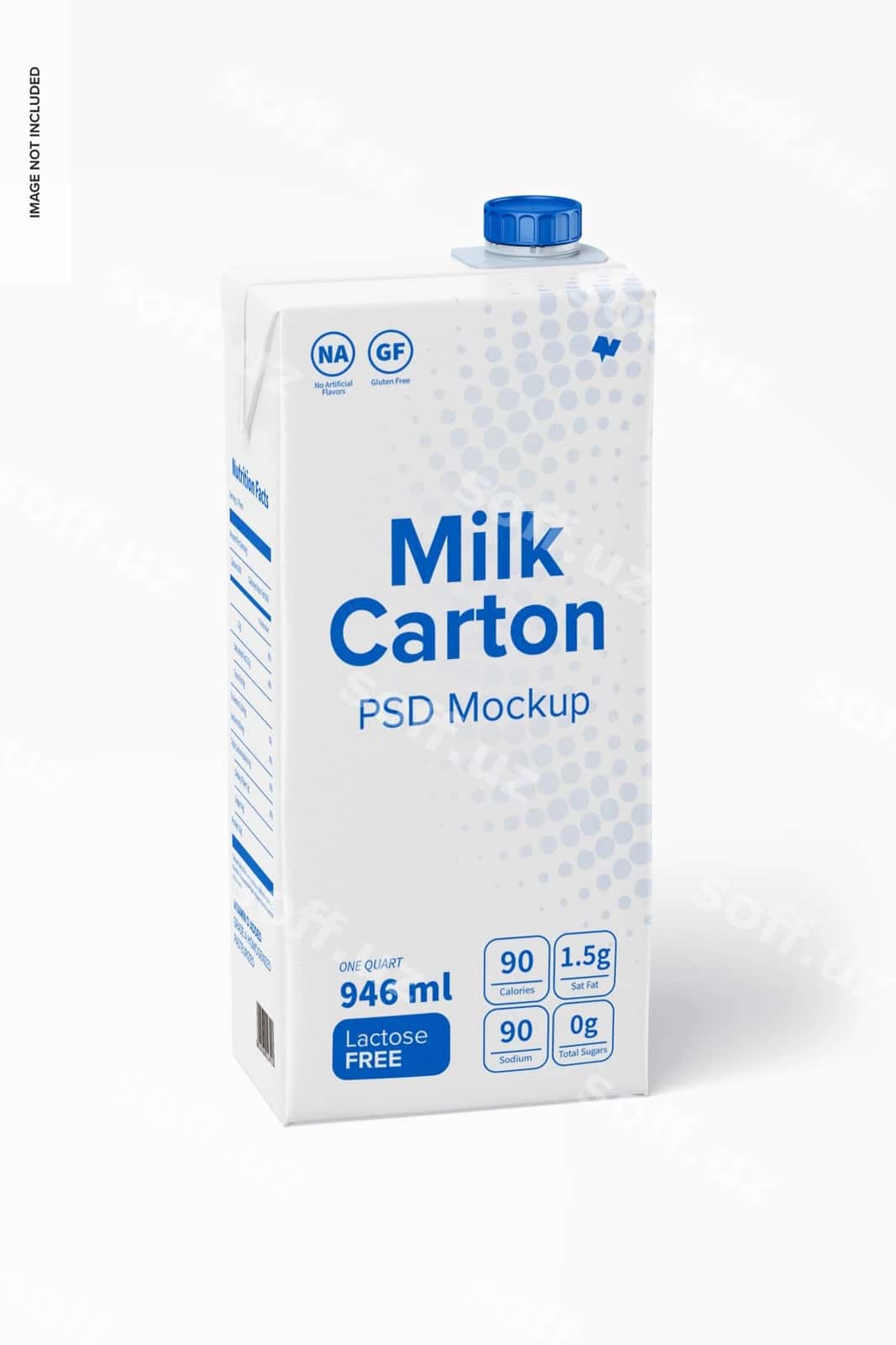 Sut karton namuna | Milk carton mockup 1