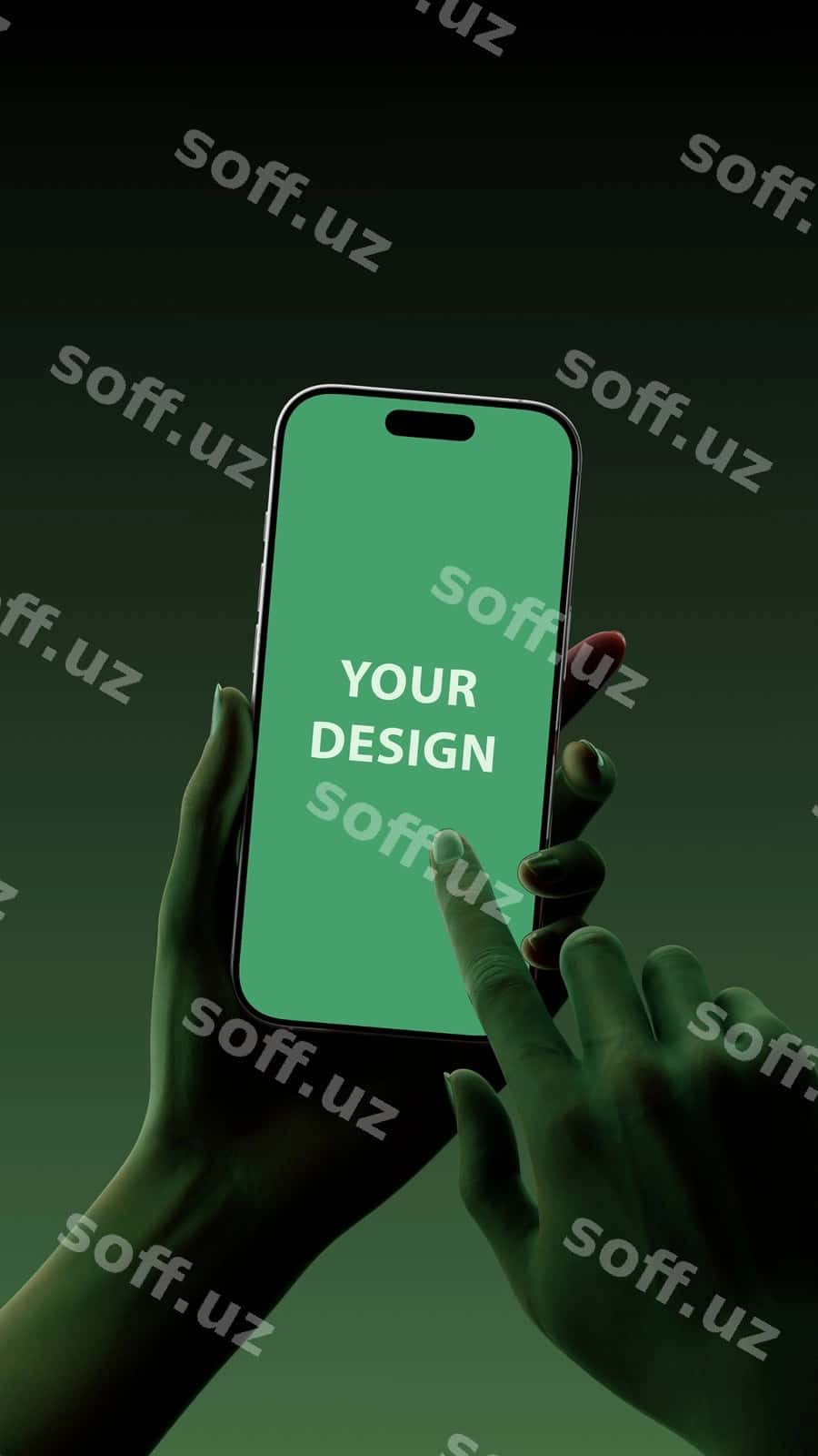 Mobil qo'l mockup | Mobile hand mockup 1