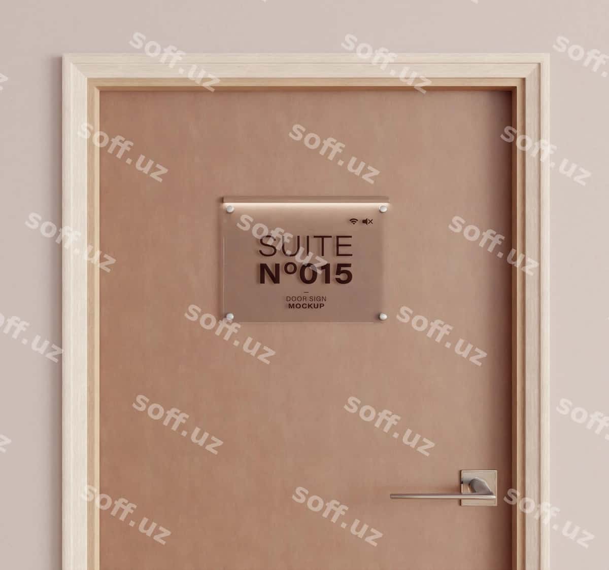 Yog'ochli eshik dizayn namunasi | Mock up design wooden door 1