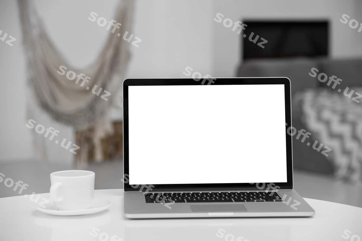 Laptop uchun yotoqxonani masxara qilish | Mock up laptop bedroom 1