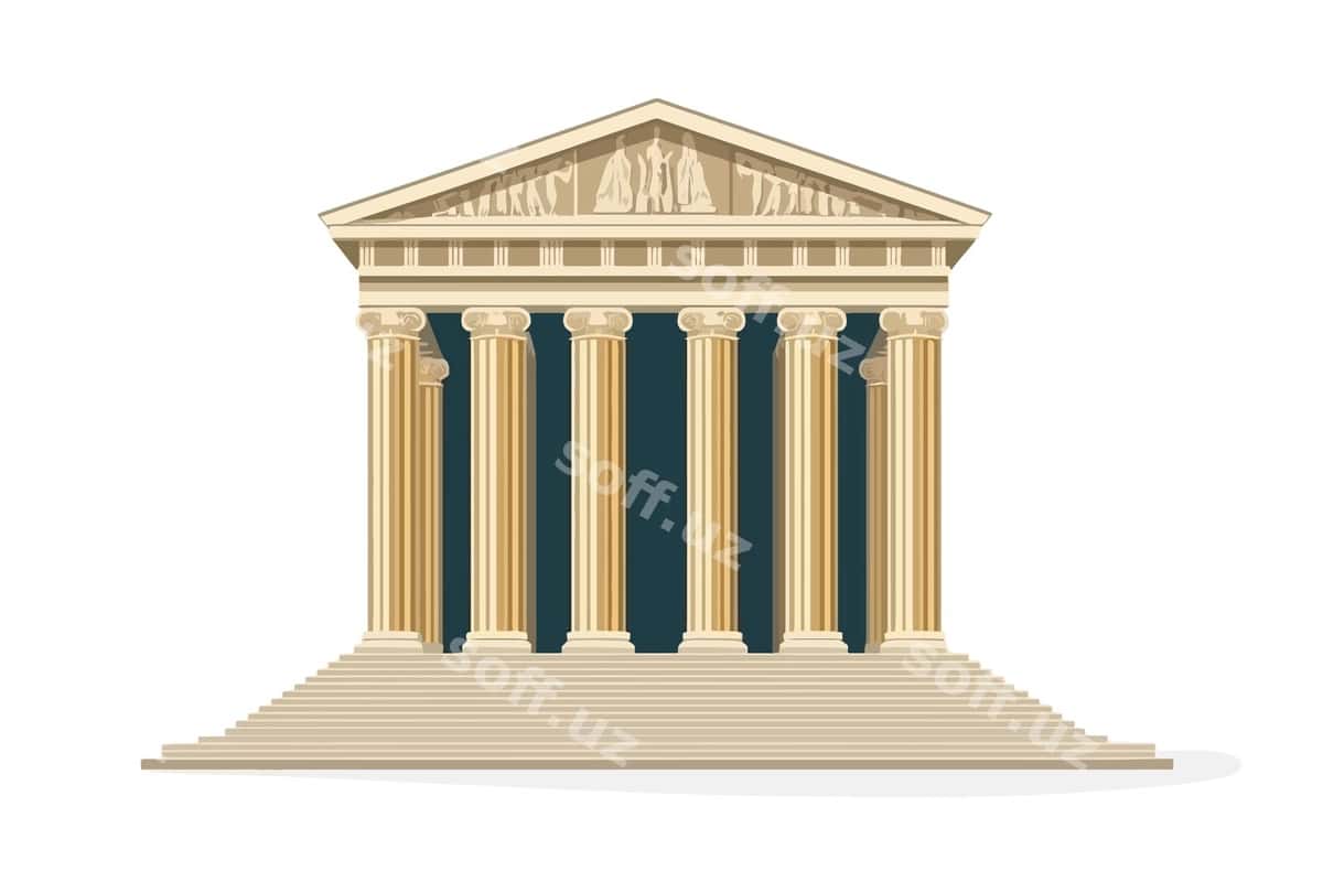 Model tempali klassik tuzilish | Model temple classical structure 1