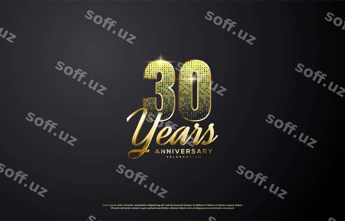 Zamonaviy yillik gerb dizayni | Modern anniversary emblem design 1
