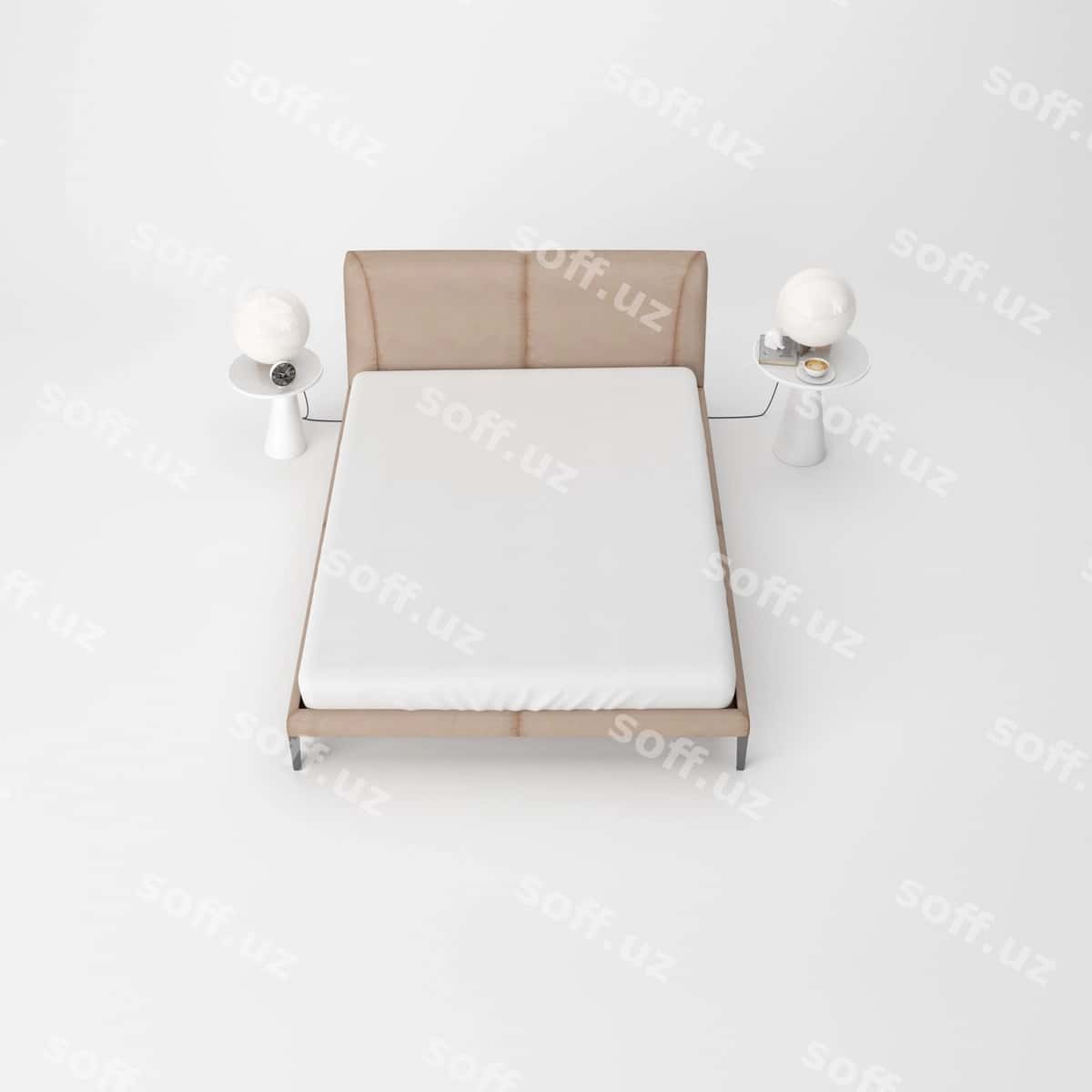 Zamonaviy uy xonasining ichki dekoratsiyasi ajralgan | Modern bedroom interior isolated 1