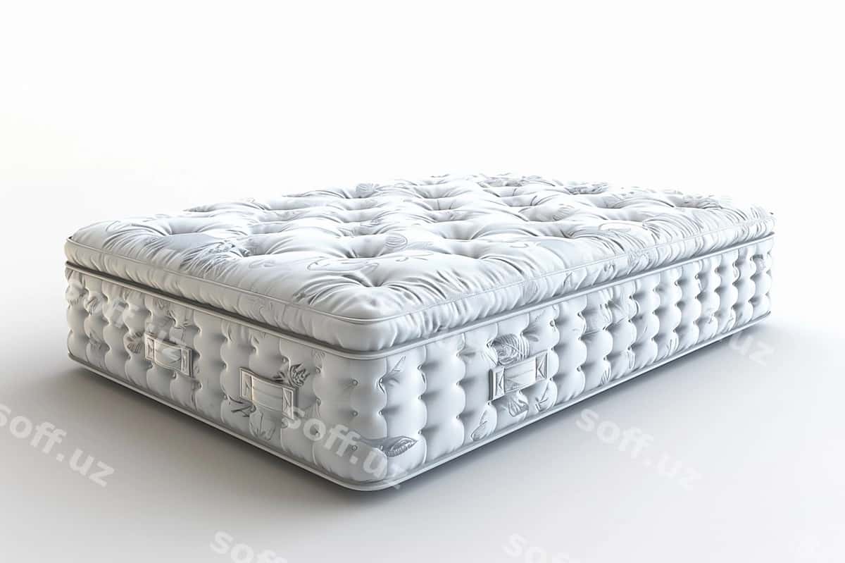 Zamonaviy mattress ajraltirilgan oq fonda | Modern mattress isolated white background 1