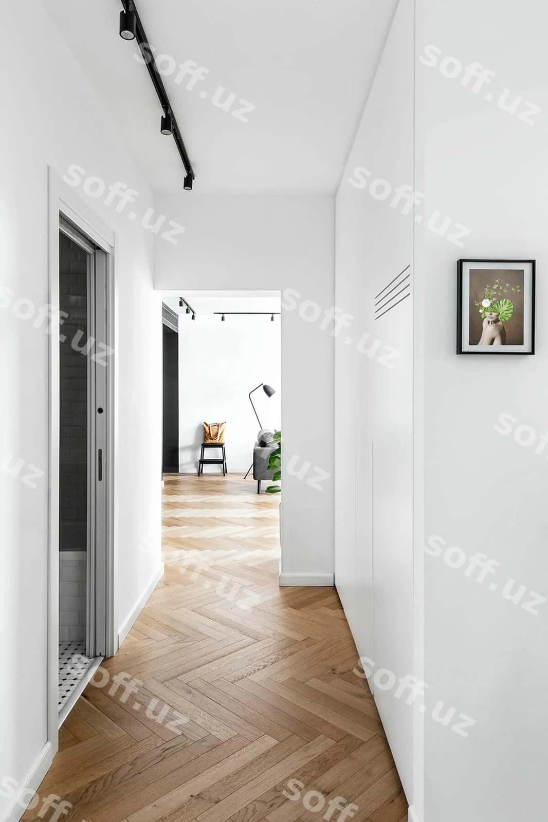 Zamonaviy minimalizmli kvartira kotarmaligi | Modern minimalist apartment hallway 1