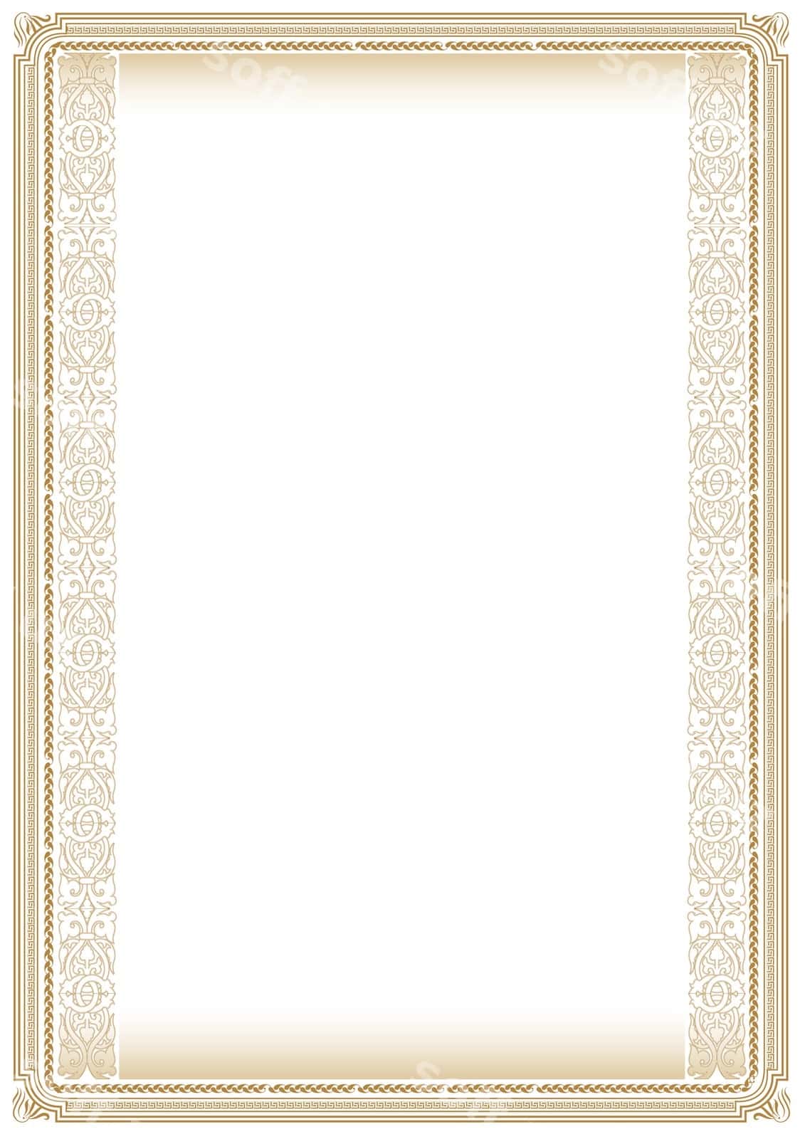 Monokrom eski ramka chegara | Monochrome vintage frame border 1