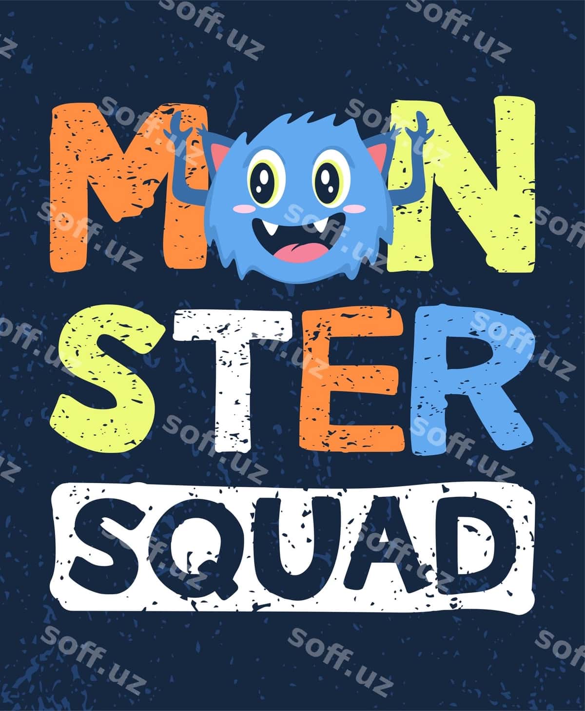 Monster squad tipografiya poster konsepsiyalari | Monster squad typography poster concepts 1