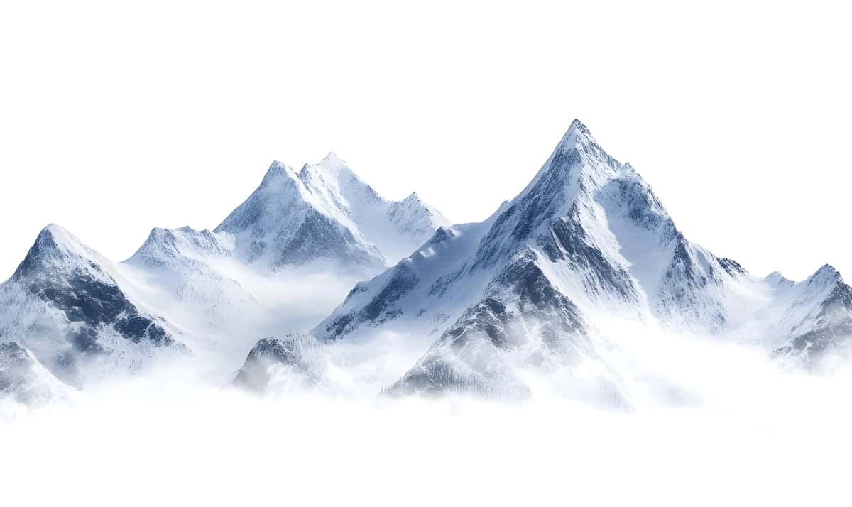 Everest tog'i oq fonda izolyatsiya qilingan | Mount everest isolated white background 1