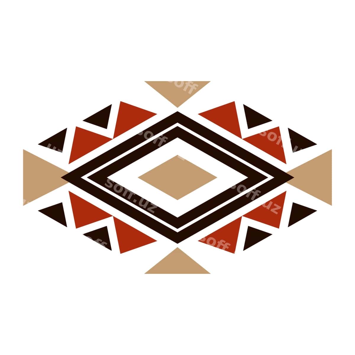 Millatlar amerikasi chegarasi vektor dizayni | Native america border vector design 1