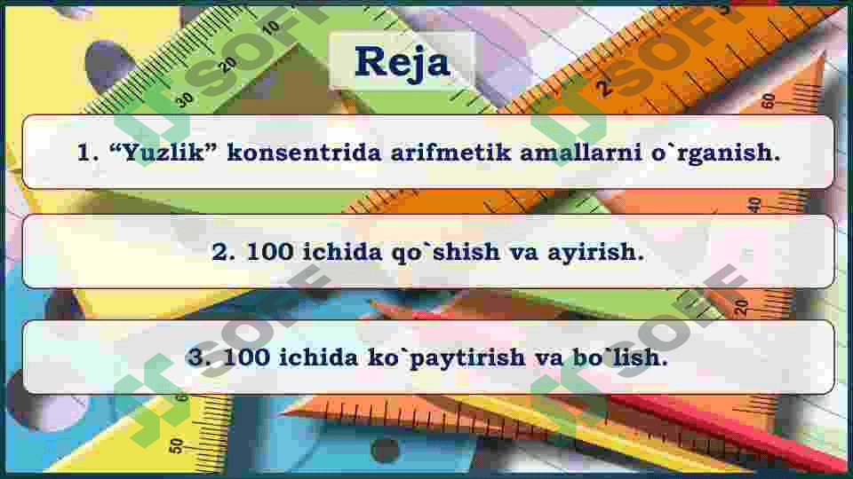100 ichida nomanfiy butun sonlar ustida arifmetik amallarni o'rgatish metodikasi 2
