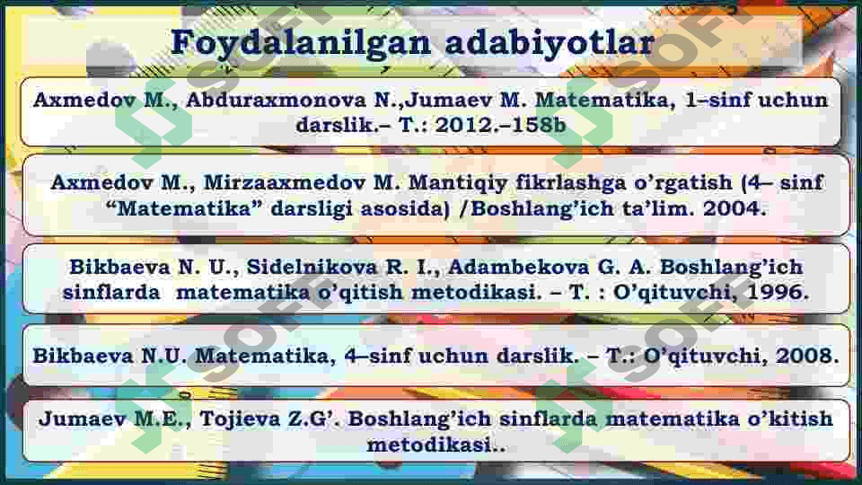 100 ichida nomanfiy butun sonlar ustida arifmetik amallarni o'rgatish metodikasi 3