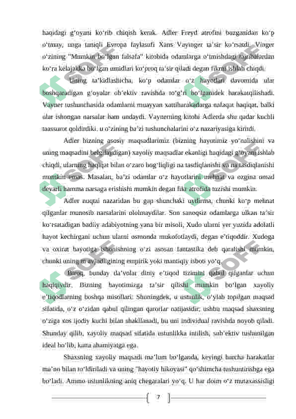 PSIXOLOG MASLAHATCHI SHAXSIGA QO‘YILADIGAN TALABLAR. 7