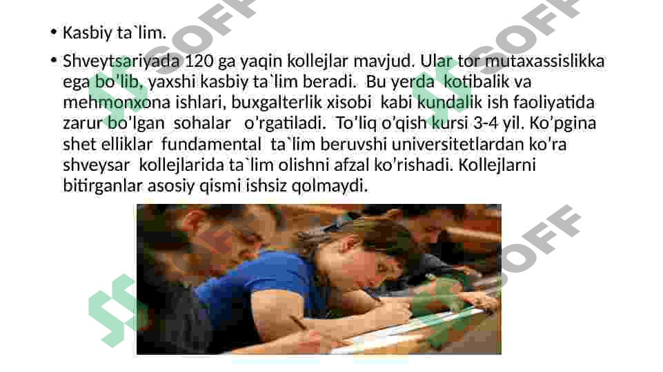 Shveytsariya ta`limi  tizimi 4
