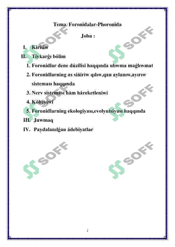 Foronidalar-Phoronida 2