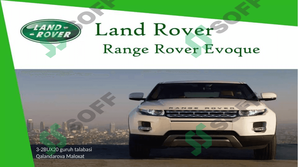 Range Rover Evoque 1