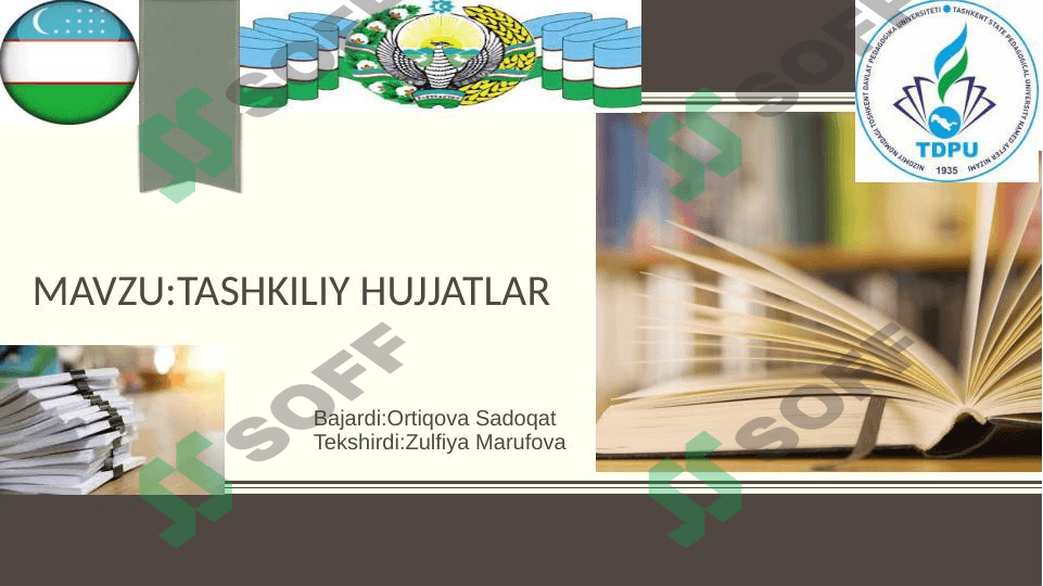 Tashkiliy hujjatlar 1