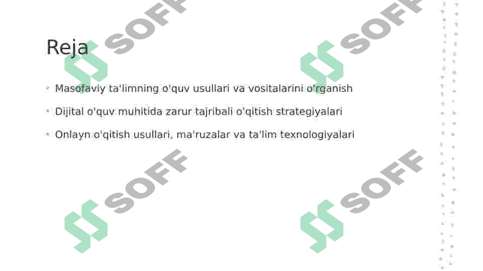 Masofali oʻqitishning oʻquv metodik taminoti 2
