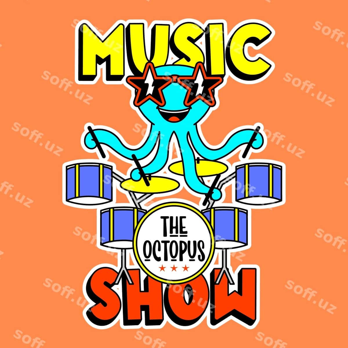 Bog'ona ularni tyniq sijoydi | Octopus playing drums 1
