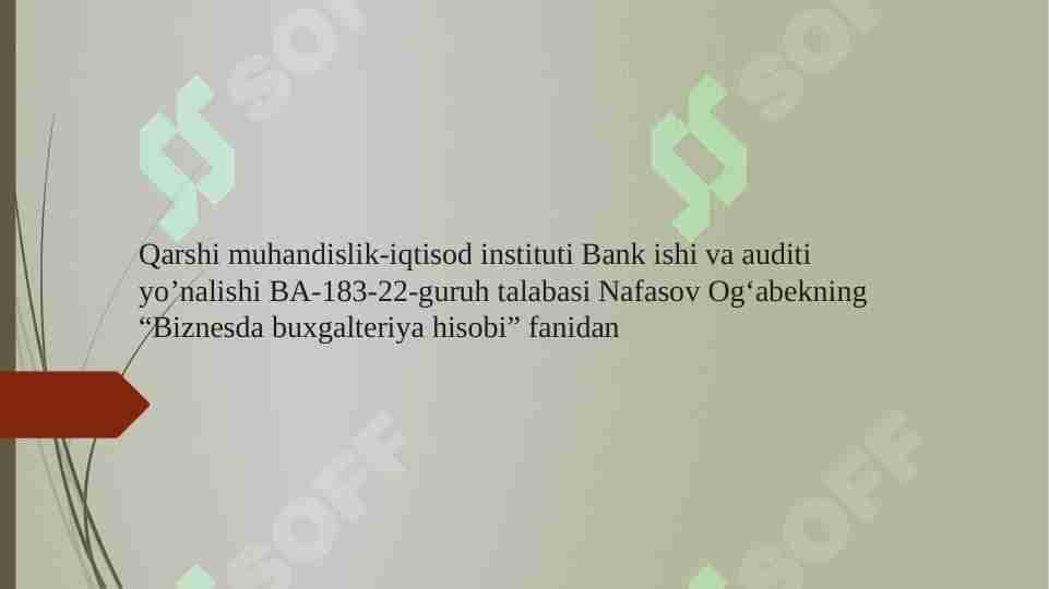 Manfatdor tomonlar o'rtasidagi ziddiyat 1