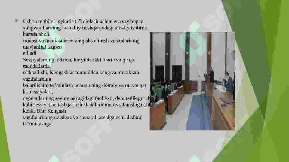 Xalq deputatlari Kengashlarining tarkibiy tuzilmalari vadeputatlarining huquqiy maqomi 3