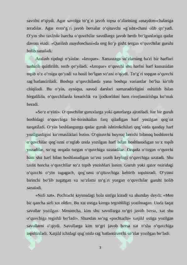 Ona tili darslarida ko’rsatmali qurollardan foydalanish 3