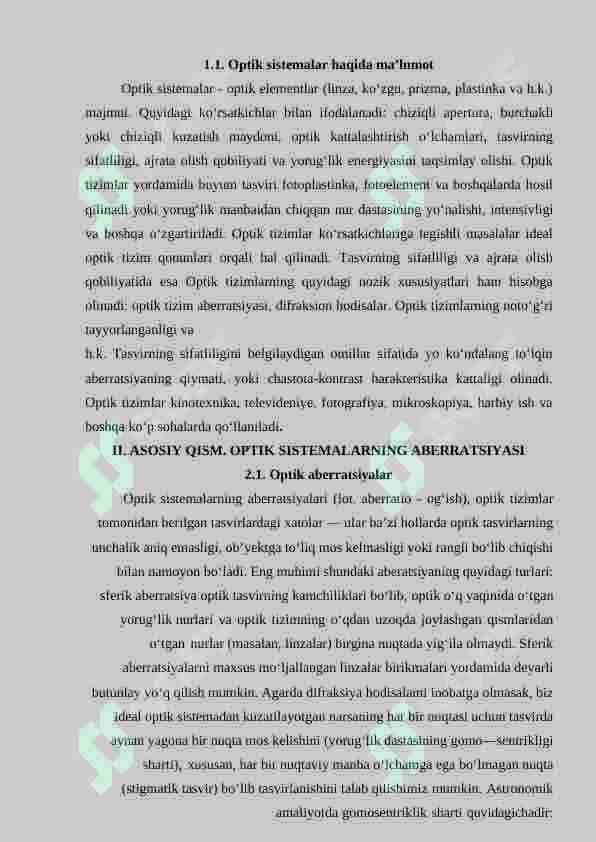 Optik aberatsiyalar 7
