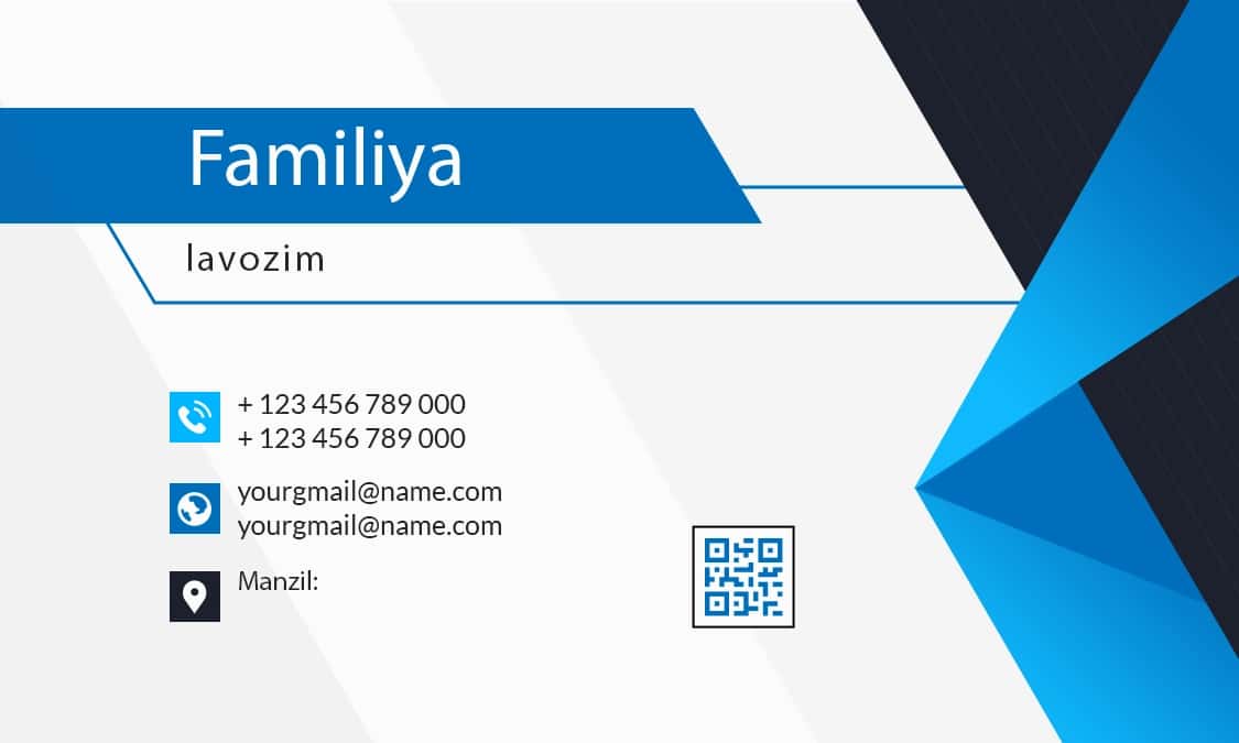 Minimalist professional vizitka shabloni PSD,PDF 2