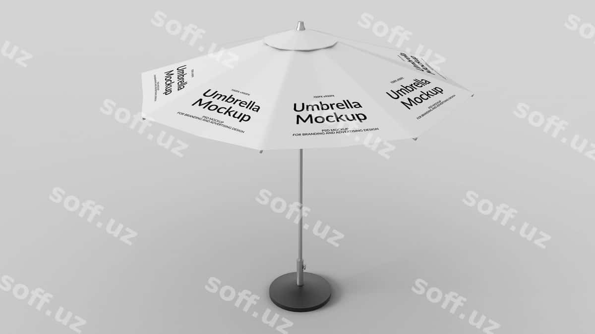 Molda chiroq payozi | Outdoor umbrella mockup 1