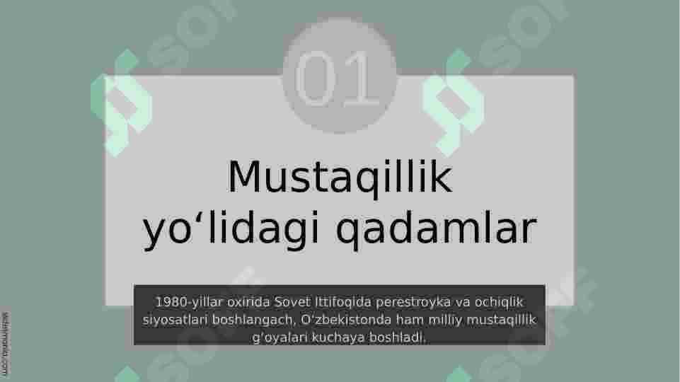 Oʻzbekiston Respublikasining tashkil etilishi 5