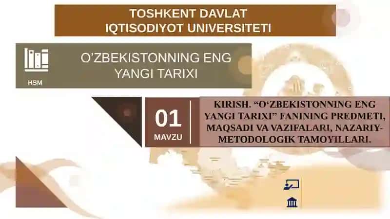 O’ZBEKISTON TARIXI 1