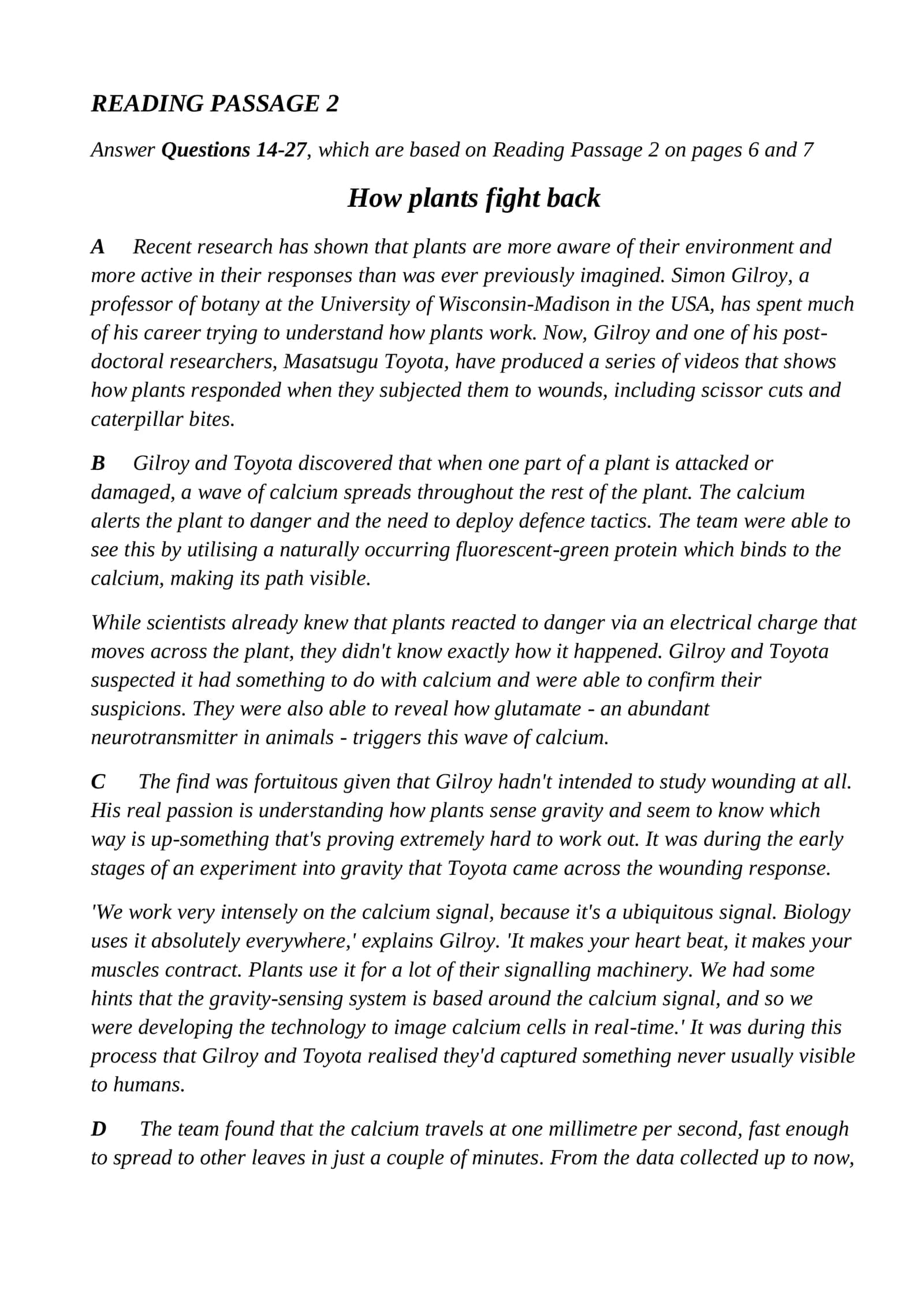 How plants fight back 1
