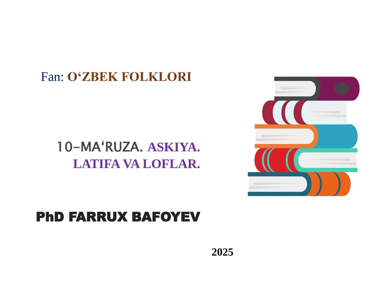 O‘ZBEK FOLKLORI 1
