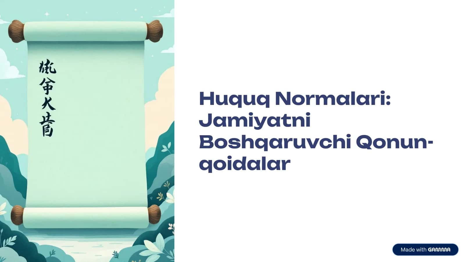 Huquq Normalari 1