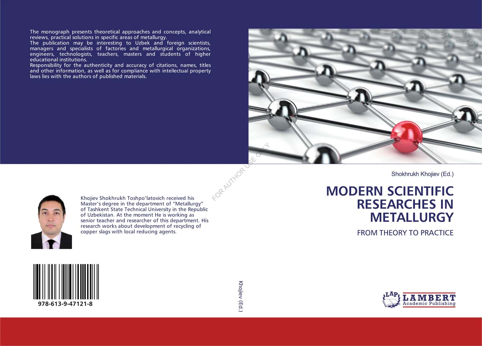 MODERN SCIENTIFIC RESEARCHES IN METALLURGY:  FROM THEORY TO PRACTICE 1