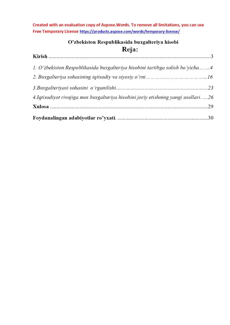 O’zbekiston Respublikasida buxgalteriya hisobi 1