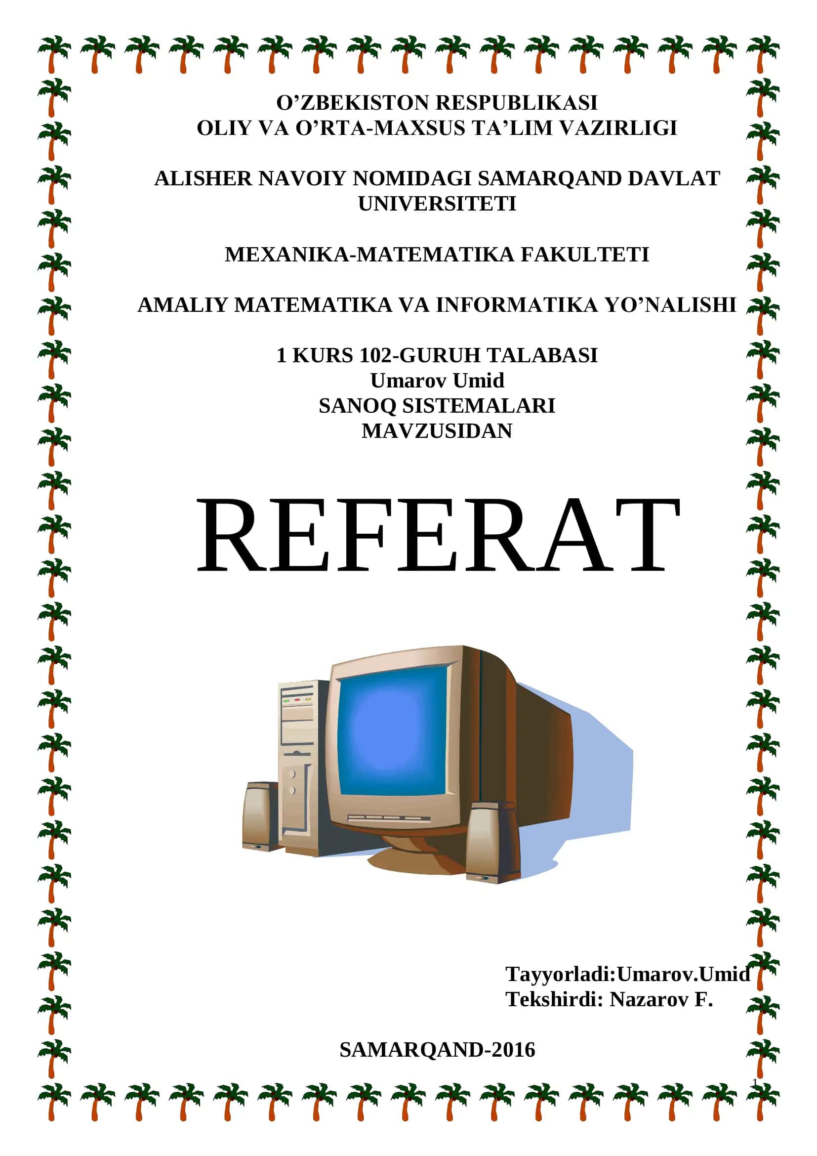 Sanoq Sistemalari 1