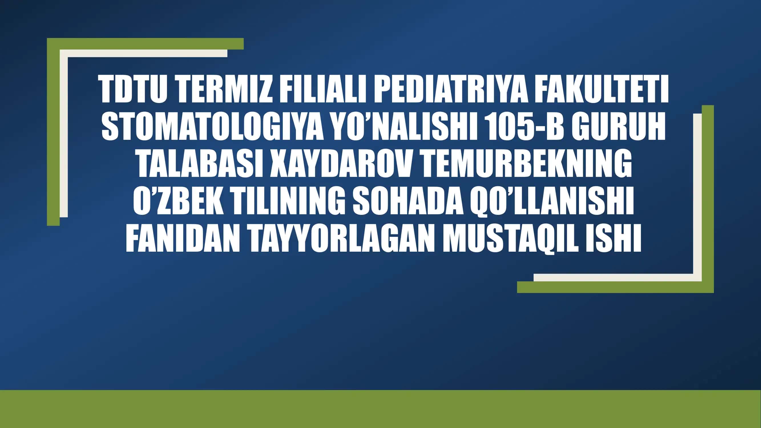 Xavfsizlik qoidalari va tibbiy yordam chaqirish 1