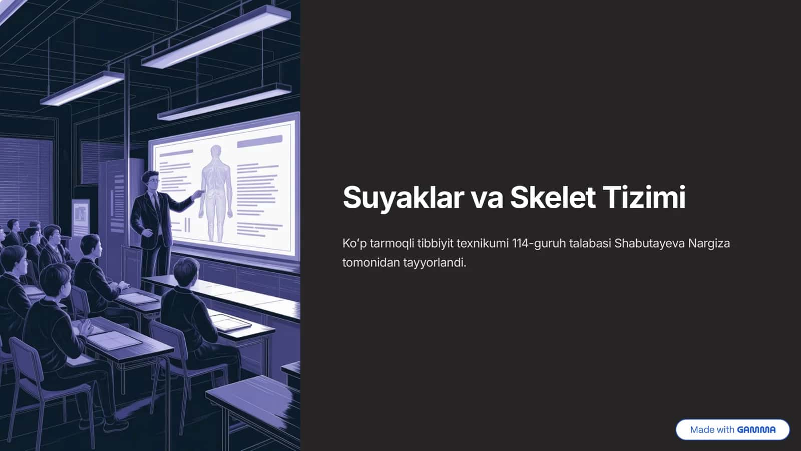Suyaklar va Skelet Tizimi 1