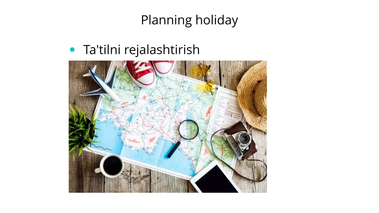 Planning holiday 1