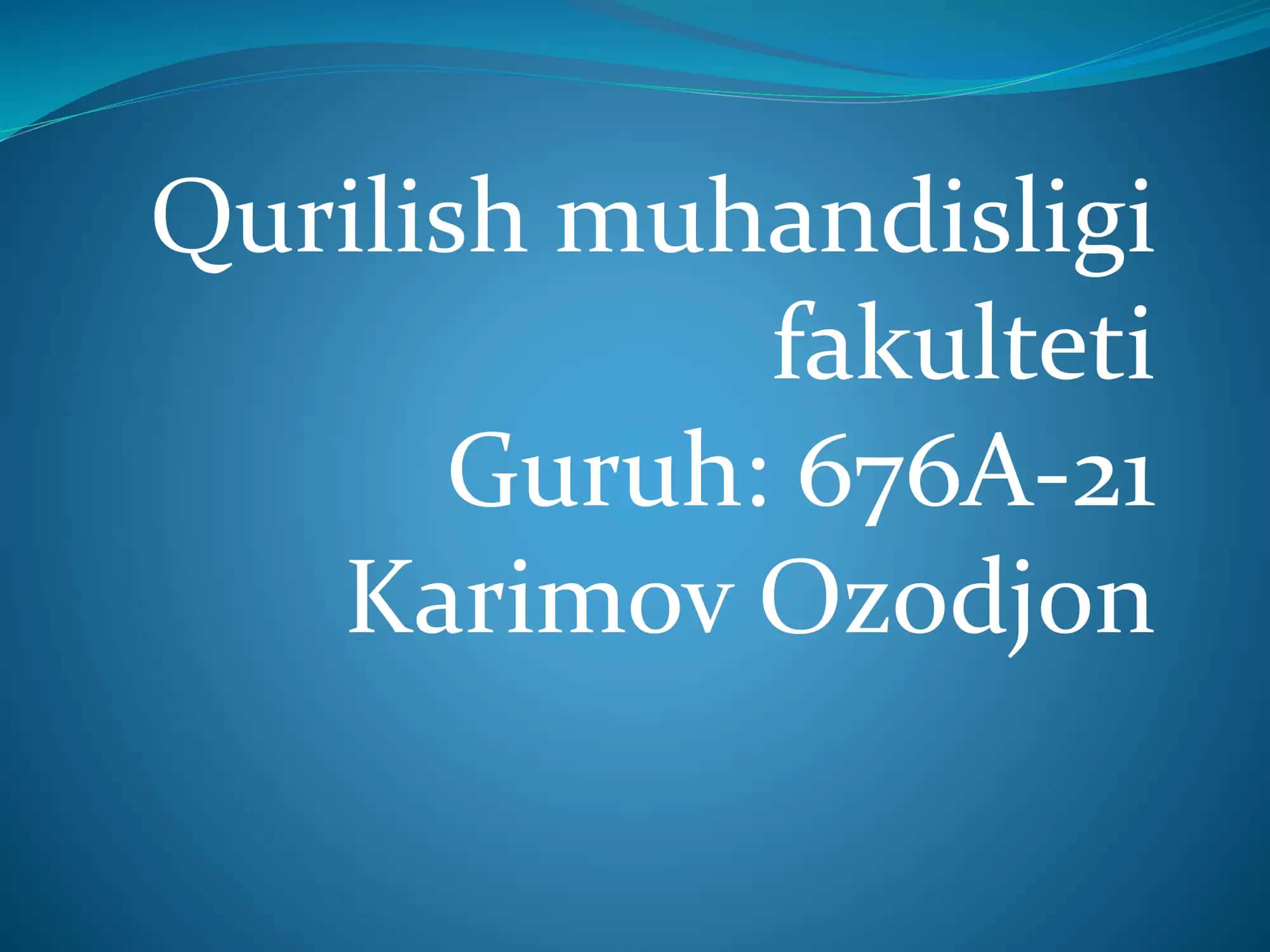 Avtomobil yo'llarini ta'mirlash va saqlash texnologiyalari 1