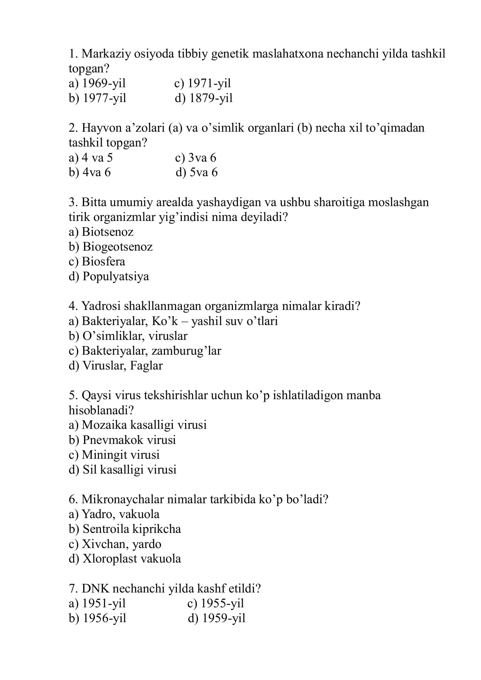 Tibbiy genetik 1