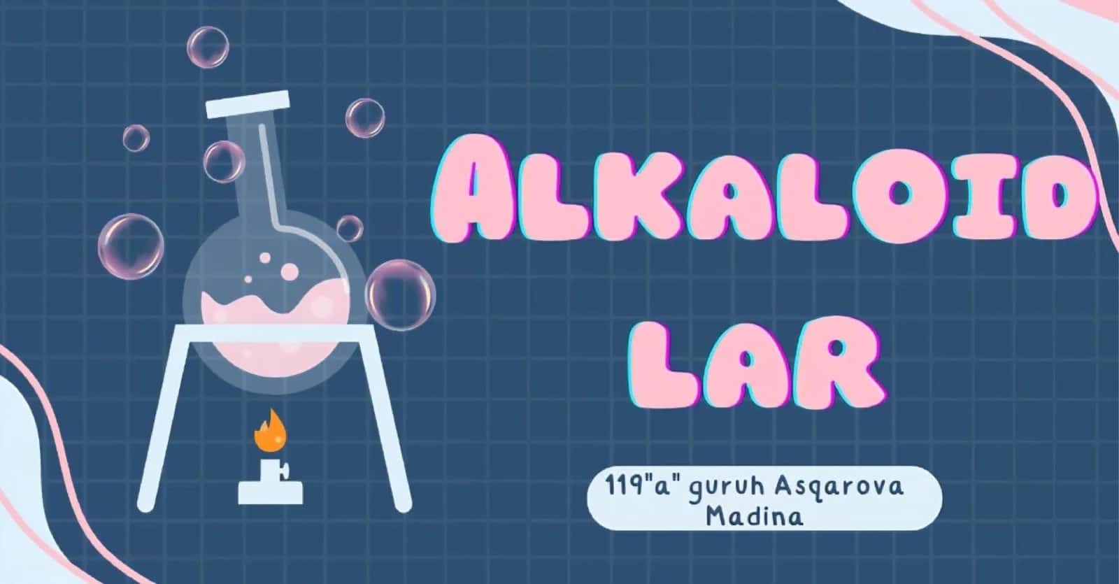Alkaloidlar kimyosi 1