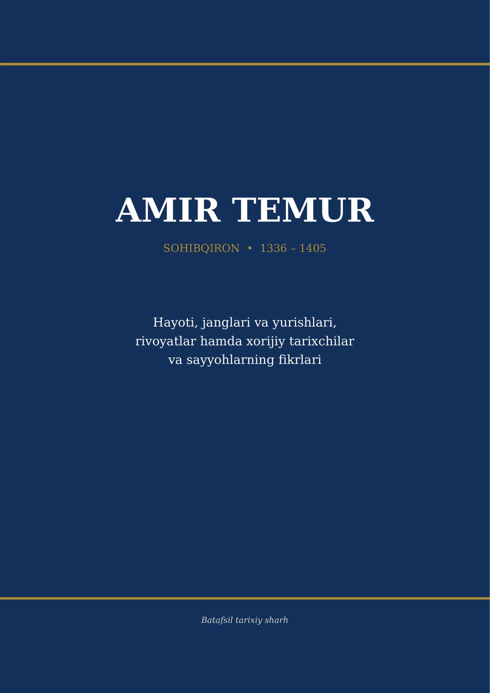 Sohibqiron Amir Temur 1