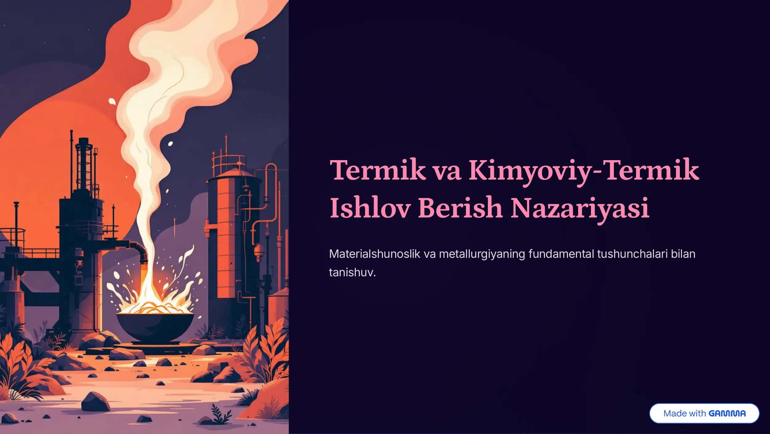 Termik va kimyoviy-termik ishlov berish nazariyasi 1
