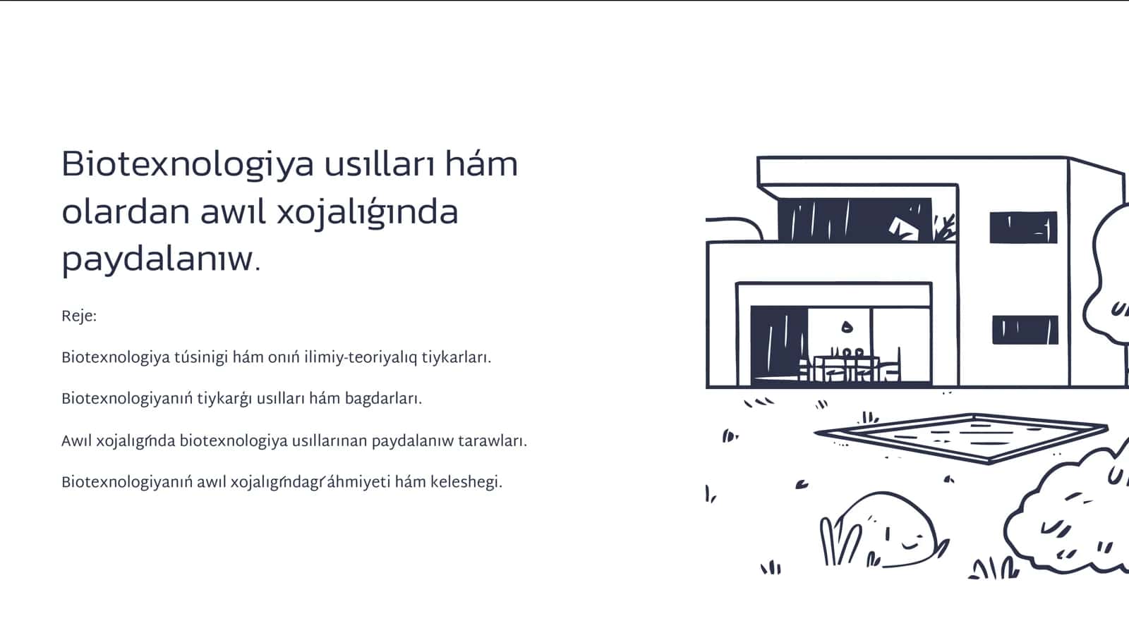 Biotexnologiya us1llar1 hám olardan aw1l xojal1gʱ1nda paydalan1w 1