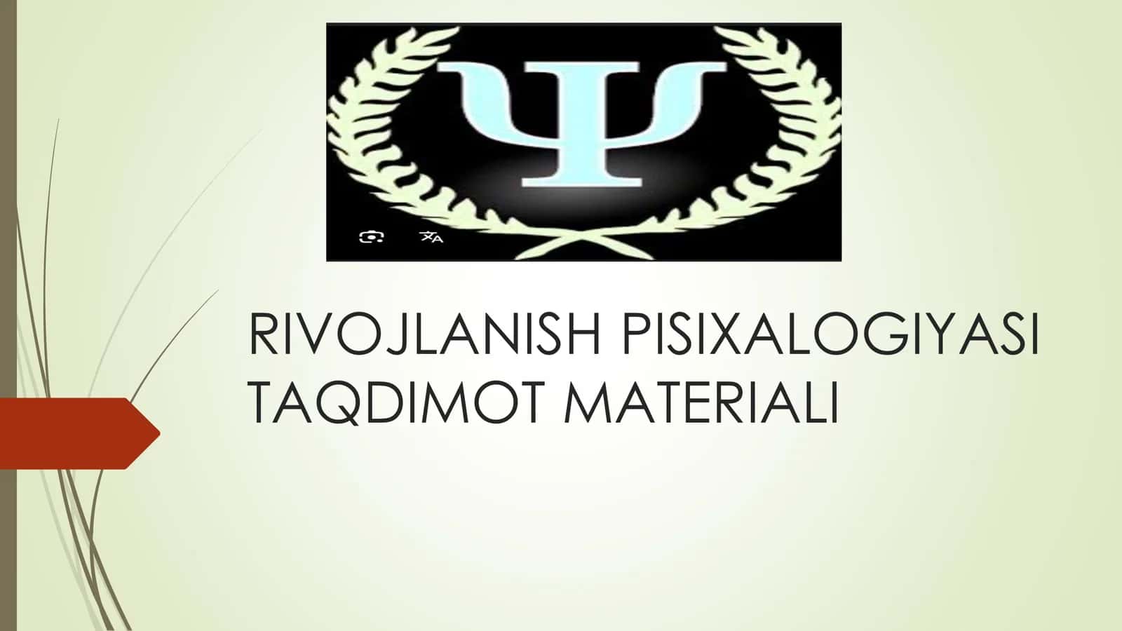 RIVOJLANISH PISIXALOGIYASI TAQDIMOT MATERIALI 1