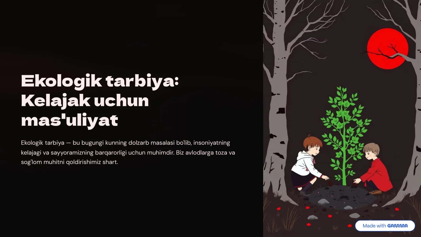Ekologik tarbiya 1