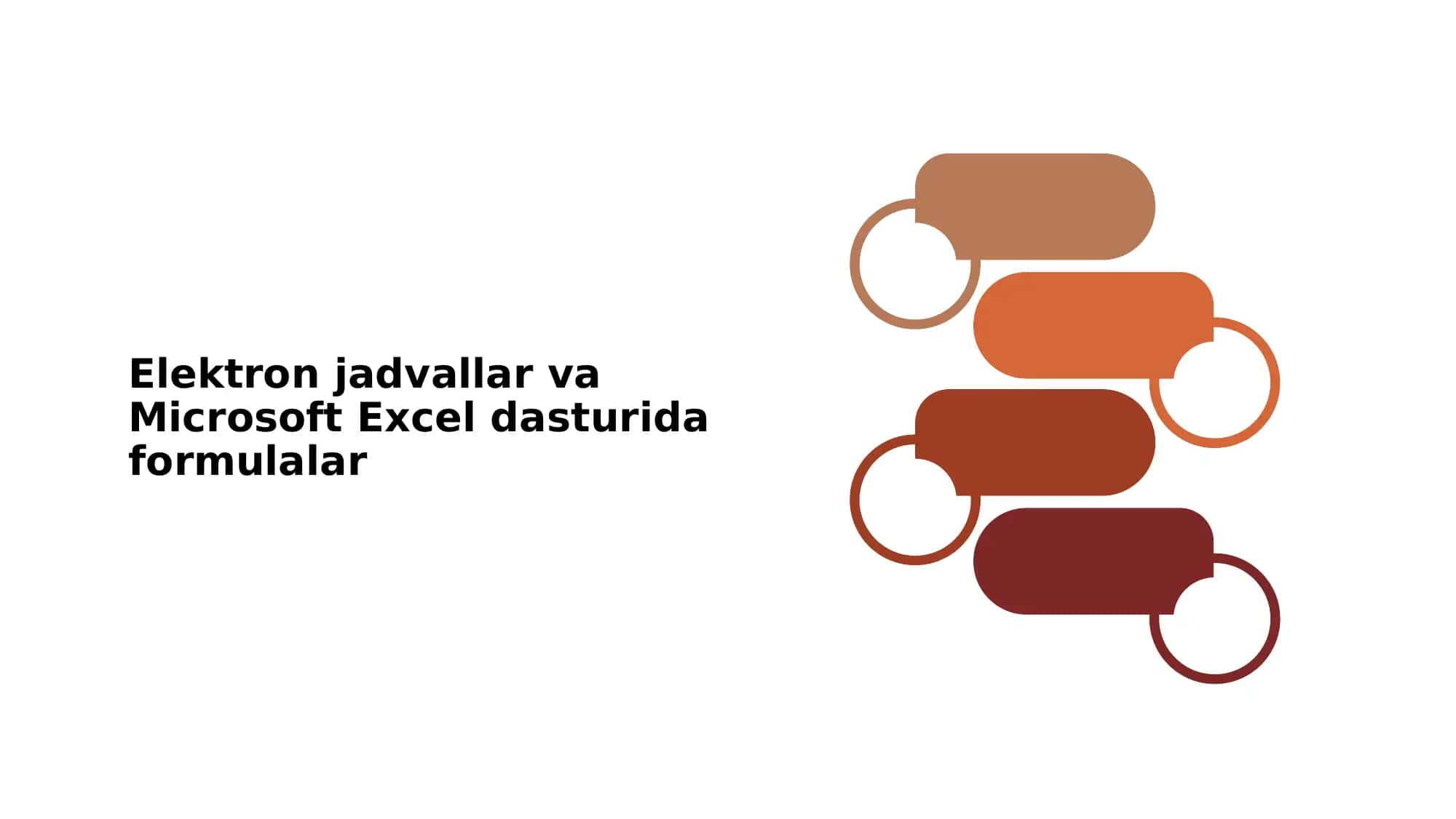 Elektron jadvallar va Microsoft Excel dasturida formulalar 1